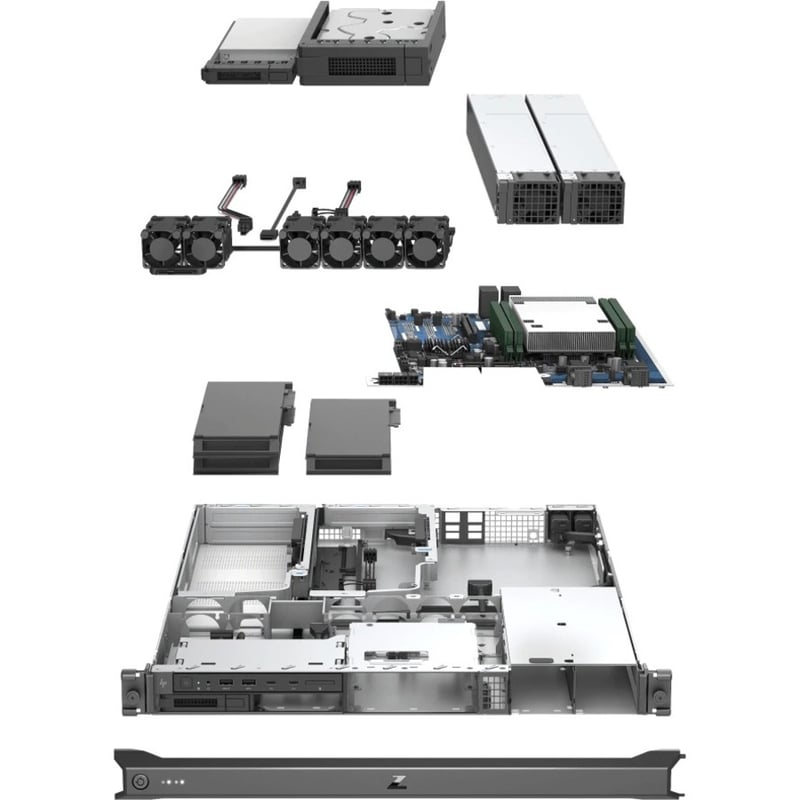 HP ZCentral 4R Workstation - 1 Xeon W W-2255 - vPro Technology - 64 GB - 512 GB SSD - Rack-mountable - Thumbnail 2