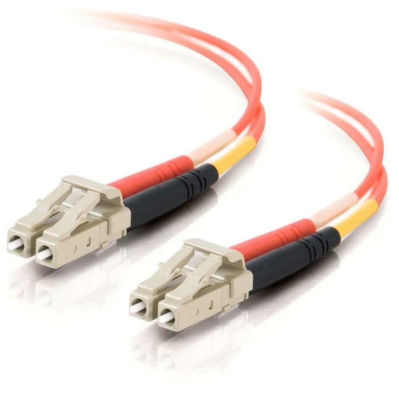 C2G-5m LC-LC 62.5/125 OM1 Duplex Multimode PVC Fiber Optic Cable (LSZH) - Orange - Thumbnail 1
