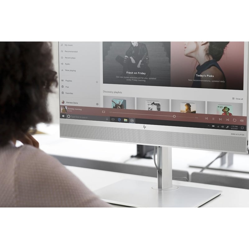 HP EliteOne 800 G6 All-in-One Computer - Intel Core i5 10th Gen i5-10500 Hexa-core (6 Core) - 16 GB RAM DDR4 SDRAM - 256 GB SSD - 23.8" Full HD 1920 x 1080 - Thumbnail 5
