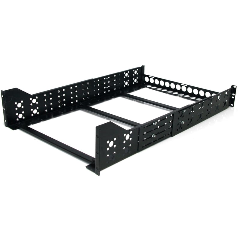 StarTech.com 3U Fixed 19" Adjustable Depth Universal Server Rack Rails - Thumbnail 1