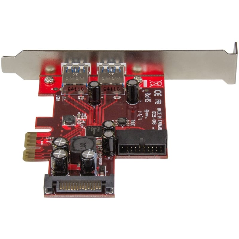 StarTech.com 4 Port PCI Express USB 3.0 Card - 5Gbps - 2 External & 2 Internal (IDC) - SATA Power - Thumbnail 4