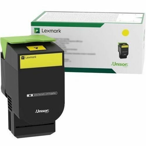 Lexmark Original Standard Yield Laser Toner Cartridge - Yellow - 1 Pack - Thumbnail 1