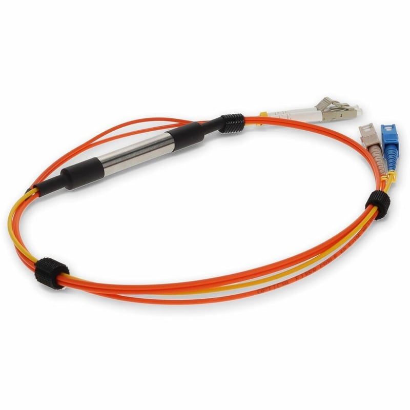 AddOn 3m LC (Male) to SC (Male) Orange OM1 & OS1 Duplex Fiber Mode Conditioning Cable - Thumbnail 5