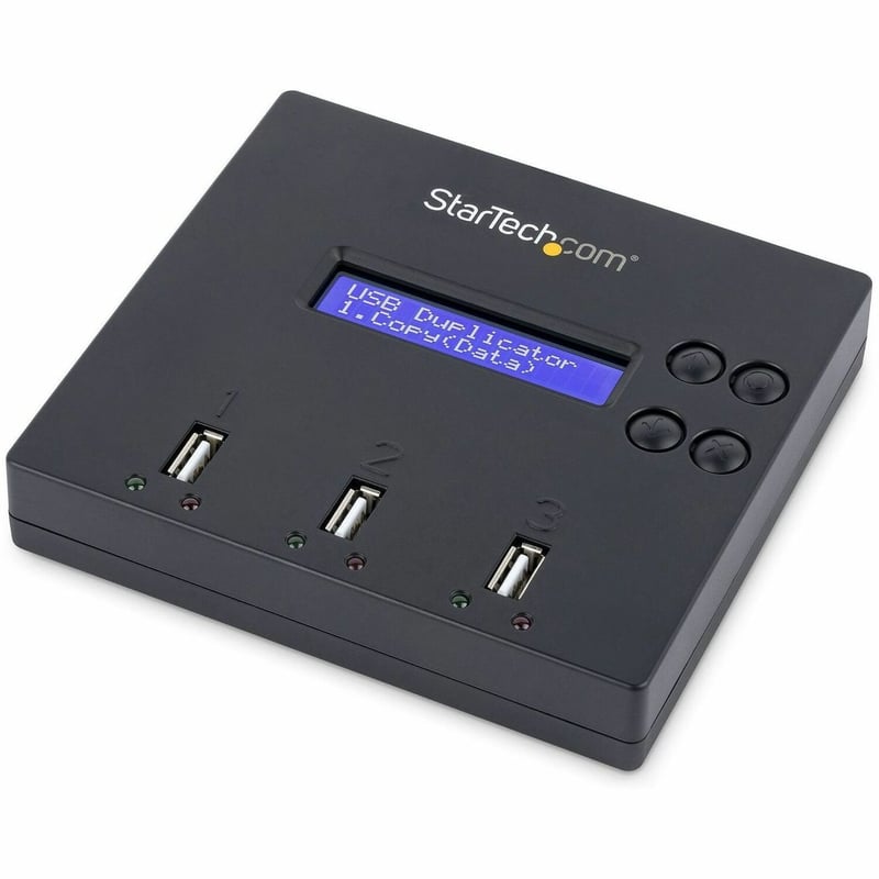 StarTech.com Standalone 1 to 2 USB Thumb Drive Duplicator/Eraser, Multiple USB Flash Drive Copier/Cloner, Sector-by-Sector Copy, Sanitizer - Thumbnail 1