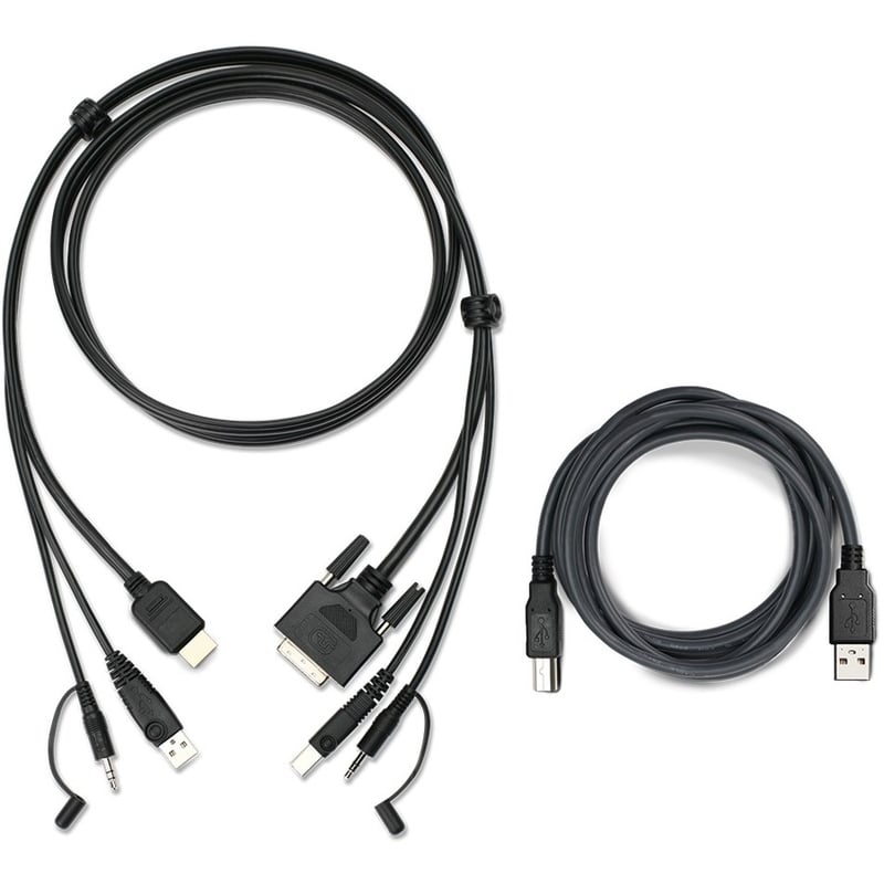 IOGEAR 6ft HDMI to DVI, USB KVM Cable Kit with Audio (TAA) - Thumbnail 1