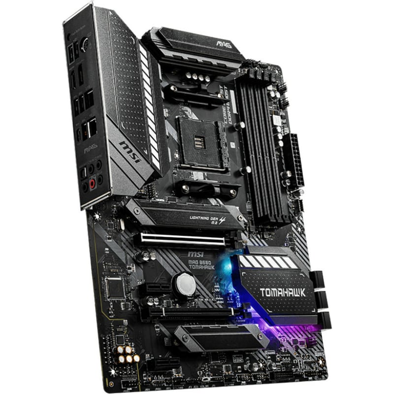 MSI MAG B550 TOMAHAWK Desktop Motherboard - AMD B550 Chipset - Socket AM4 - ATX - Thumbnail 4