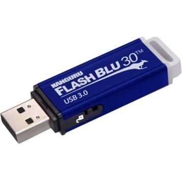 Kanguru FlashBlu30 with Physical Write Protect Switch SuperSpeed USB3.0 Flash Drive - Thumbnail 2