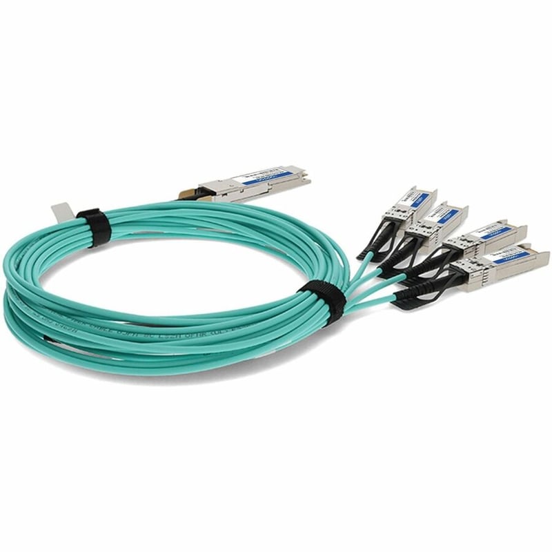 AddOn Arista Networks® AOC-Q-4S-100G-3M Compatible TAA Compliant 100GBase-AOC QSFP28 to 4xSFP28 Active Optical Cable (850nm, MMF, 3m) - Thumbnail 5