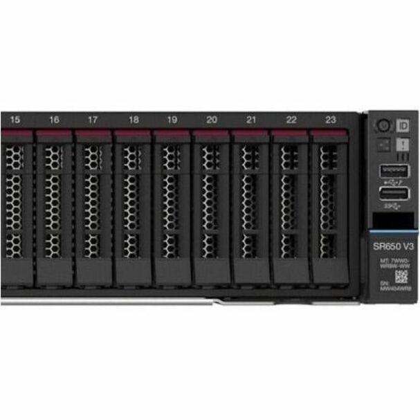 Lenovo ThinkSystem SR650 V3 7D76A07MNA 2U Rack Server - 1 Xeon Silver 4510 2.40 GHz - 32 GB RAM - Serial ATA/600 Controller - Thumbnail 2