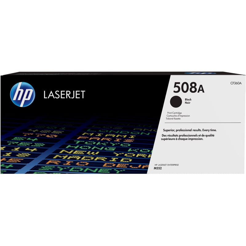 HP 508A (CF360A) Original Laser Toner Cartridge - Single Pack - Black - 1 Each - Thumbnail 1