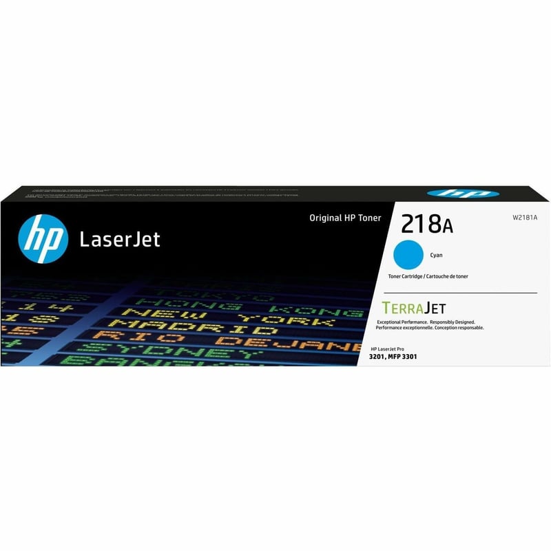 218A CYAN LASERJET TONER CARTRIDGE - Thumbnail 1