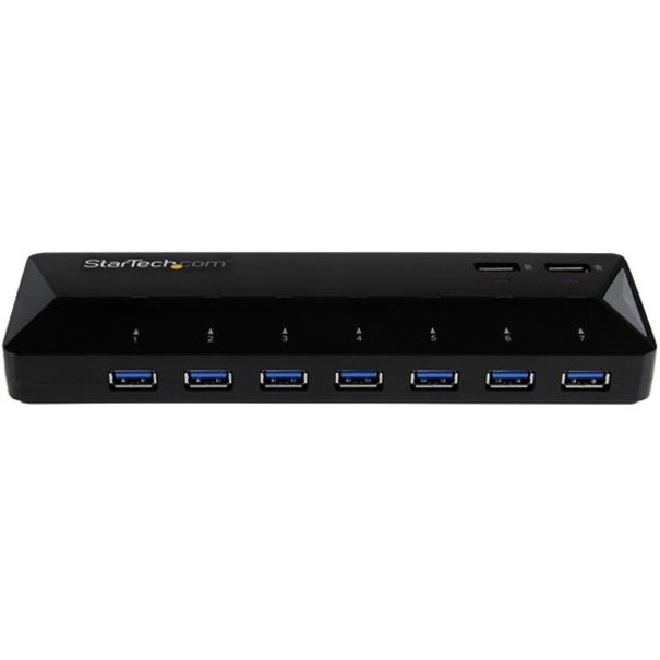 StarTech.com 7-Port USB 3.0 Hub plus Dedicated Charging Ports - 2 x 2.4A Ports - Desktop USB Hub and Fast-Charging Station - Thumbnail 5