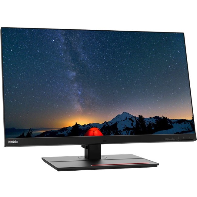 Lenovo ThinkVision P27u-20 27" Class Webcam 4K UHD LCD Monitor - 16:9 - Raven Black - Thumbnail 1