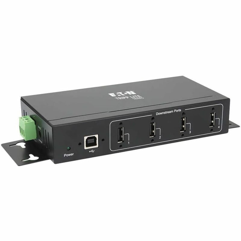 Tripp Lite by Eaton 4-Port Industrial-Grade USB 2.0 Hub - 15 kV ESD Immunity Metal Housing Wall/DIN Mountable - Thumbnail 5