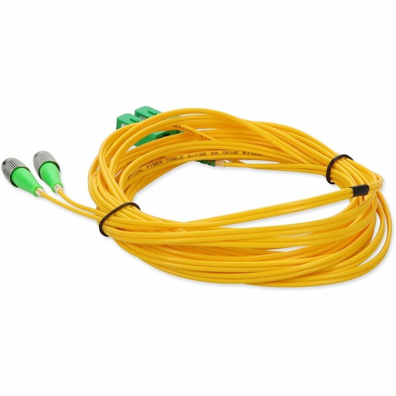 AddOn 1m ASC to AFC Yellow OS2 Duplex OFNR (Riser-Rated) SMF Fiber Patch Cable - Thumbnail 3