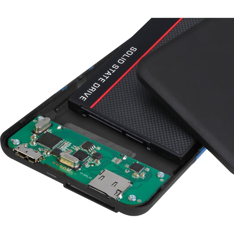 SIIG USB 3.0 to SATA Hard Drive with SD Reader Enclosure - 2.5" - Thumbnail 4