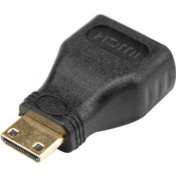 Rocstor Premium HDMI to HDMI Mini Adapter - F/M - 1 Pack - 1 x HDMI Female Digital Audio/Video - 1 x Mini Type C HDMI Male Digital Audio/Video - Gold Connector - Black - Adapter - Thumbnail 5