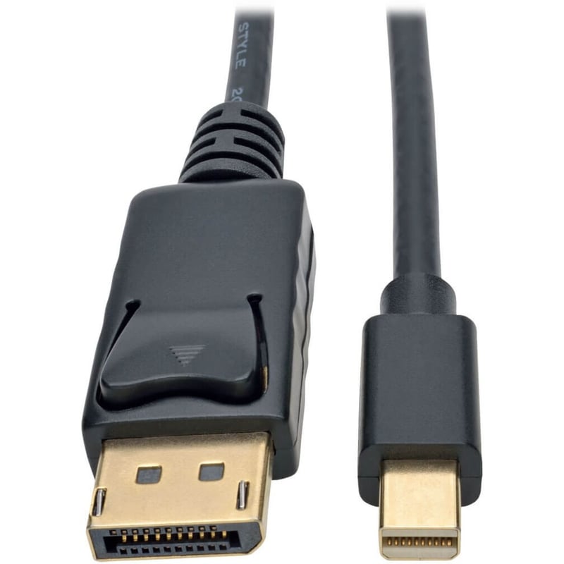 Eaton Tripp Lite Series Mini DisplayPort to DisplayPort Adapter Cable, 4K 60 Hz (M/M), DP Latching Connector, Black, 6 ft. (1.8 m) - Thumbnail 1