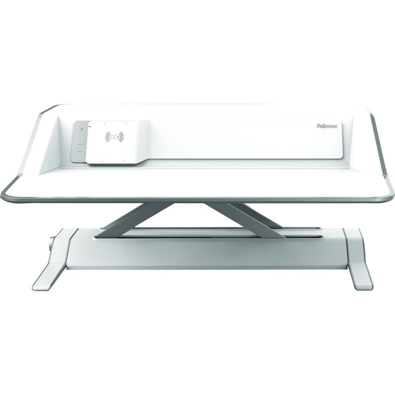 Fellowes Lotus DX Sit-Stand Workstation - White - Thumbnail 4