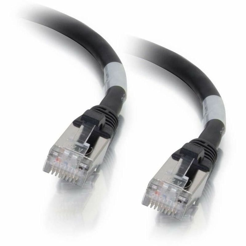C2G-10ft Cat6a Snagless Shielded (STP) Network Patch Cable - Black - Thumbnail 1