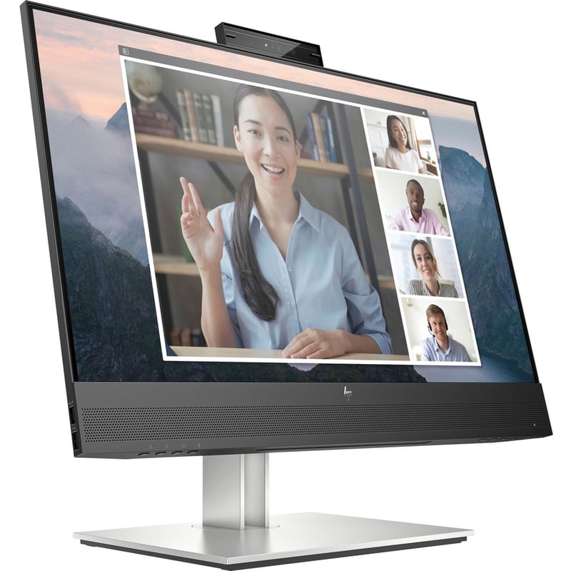 HP E24mv G4 24" Class Webcam Full HD LCD Monitor - 16:9 - Black, Silver - Thumbnail 5