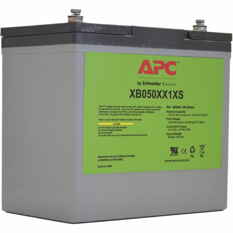 SmartUPS Industrial Battery 50Ah 12VDC Extended Temperature Shelf Mount