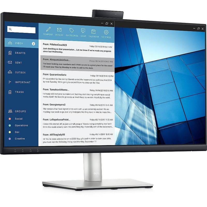 Dell C2423H 24" Class Full HD LCD Monitor - 16:9 - Black, Silver
