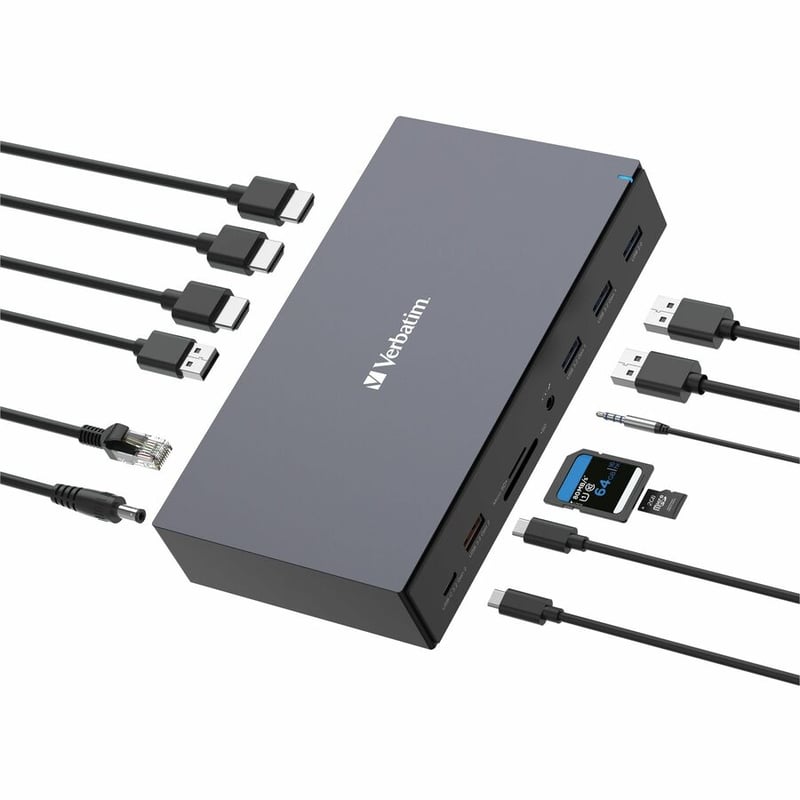 Verbatim USB-C Pro Docking Station 17-in-1 - Thumbnail 5