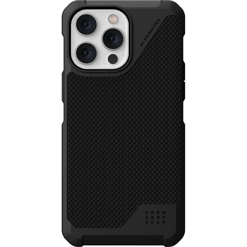UAG RUGGED CASE FOR IPHONE 14 PRO - METROPOLIS LT W/MAGSAFE - KEVLAR BLACK - Thumbnail 3