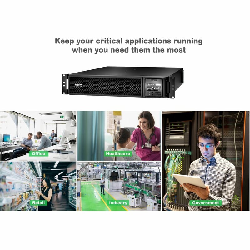 APC by Schneider Electric Smart-UPS SRT 1500VA RM 120V Network Card