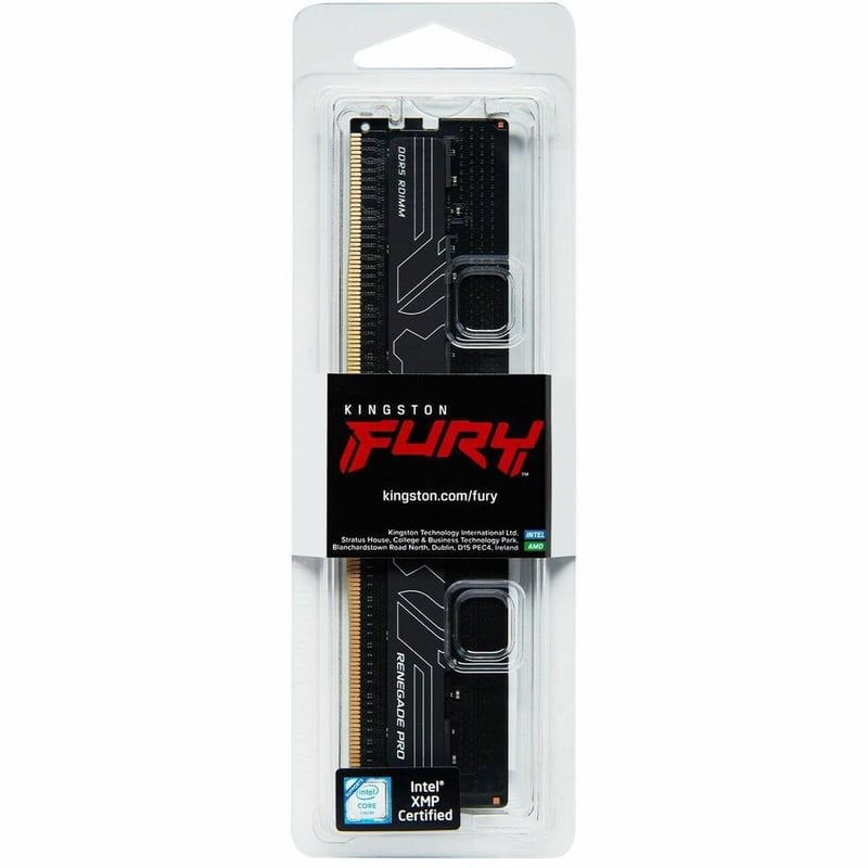 Kingston 32GB (1 x 32GB) DDR5 5600MT/s CL28 FURY Renegade Pro RDIMM Black EXPO - Thumbnail 2