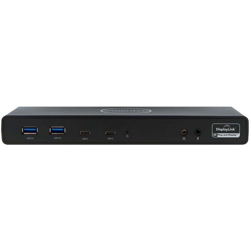 VisionTek VT4510 USB 3.0 & USB-C Dual Display 4K 100W Power Delivery Docking Station - Thumbnail 3
