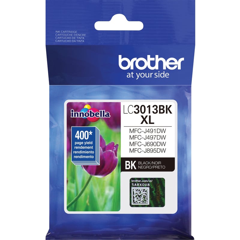 Brother LC3013BK Original High Yield Inkjet Ink Cartridge - Single Pack - Black - 1 Each - Thumbnail 1