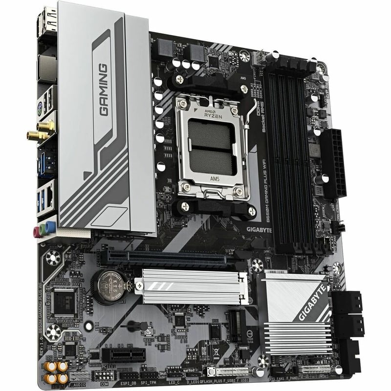 GIGABYTE Ultra Durable B650M GAMING PLUS WIFI Gaming Desktop Motherboard - AMD B650 Chipset - Socket AM5 - Micro ATX - Thumbnail 5
