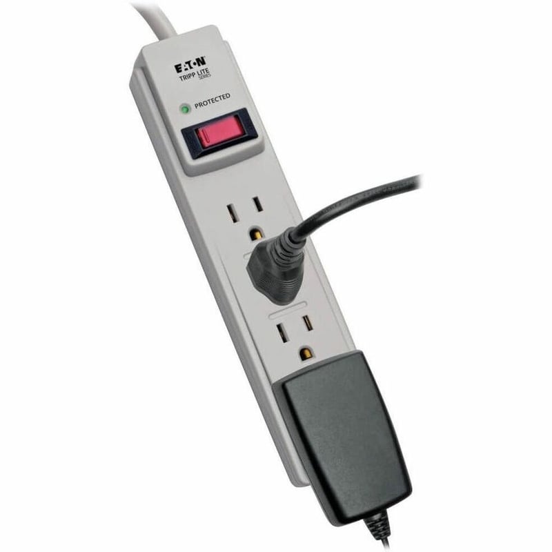 Tripp Lite by Eaton Protect It! 4-Outlet Home Computer Surge Protector Strip 4 ft. (1.22 m) Cord 450 Joules - Thumbnail 4