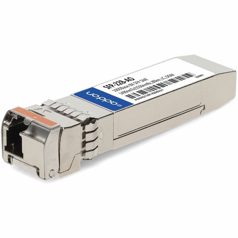 AddOn Rad® SFP-22B Compatible TAA 1000Base-BX SFP Transceiver (SMF, 1570nmTx/1490nmRx, 80km, LC, DOM) - Thumbnail 1