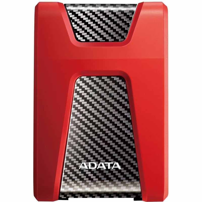 Adata DashDrive Durable HD650 AHD650-1TU31-CRD 1 TB Portable Hard Drive - 2.5" External - Red - Thumbnail 1