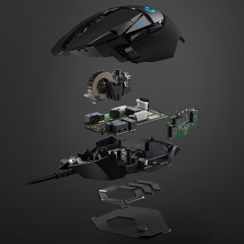 Logitech G502 HERO High Performance Gaming Mouse - Thumbnail 3