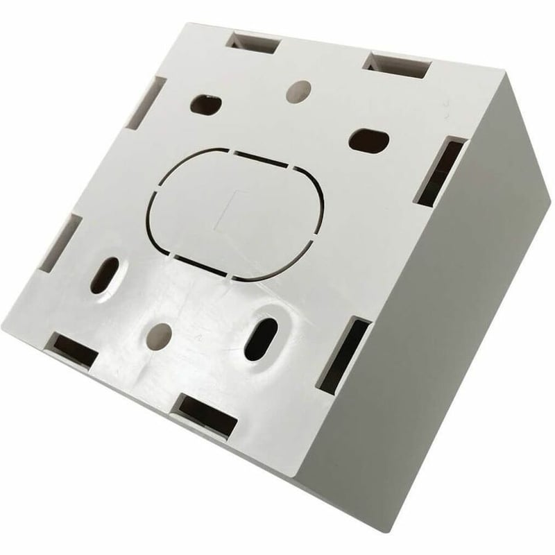 Eaton Tripp Lite Series Single-Gang Surface Mounting Box, UK Style, 86 x 86 x 47 mm, White, TAA - Thumbnail 5
