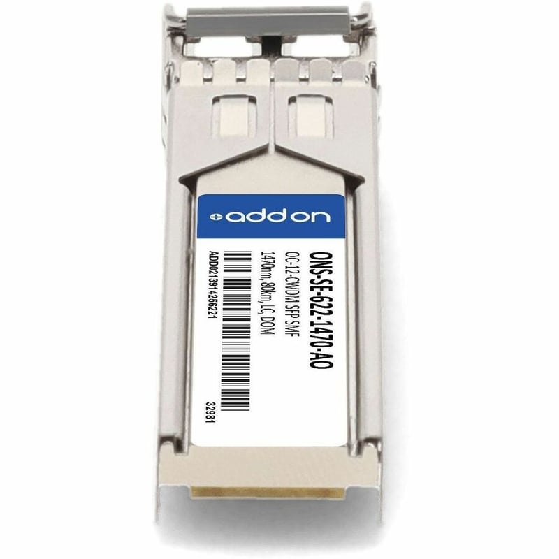 AddOn Cisco® ONS ONS-SE-622-1470 Compatible TAA OC-12-CWDM SFP Transceiver (SMF, 1470nm, 80km, LC, DOM) - Thumbnail 4