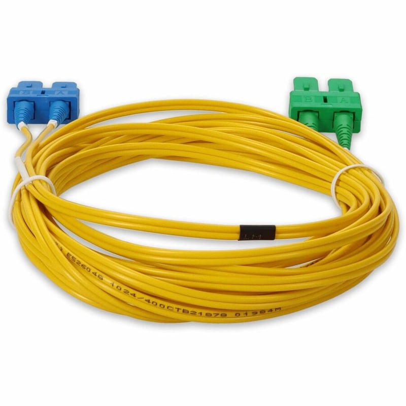 AddOn 4m ASC to SC Yellow OS2 Duplex Microboot, Snagless OFNR (Riser-Rated) SMF Fiber Patch Cable - Thumbnail 4