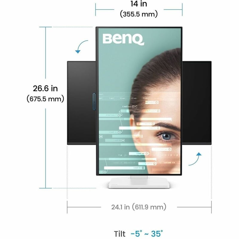 BENQ 27IN 1080P LCDMONITOR 144HZ BLACKIPS1920X1080HEIGHT - Thumbnail 3