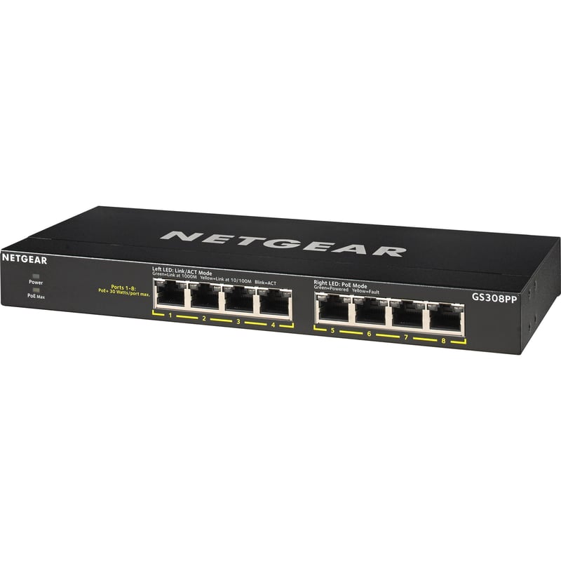 Netgear GS308PP Ethernet Switch - Thumbnail 1