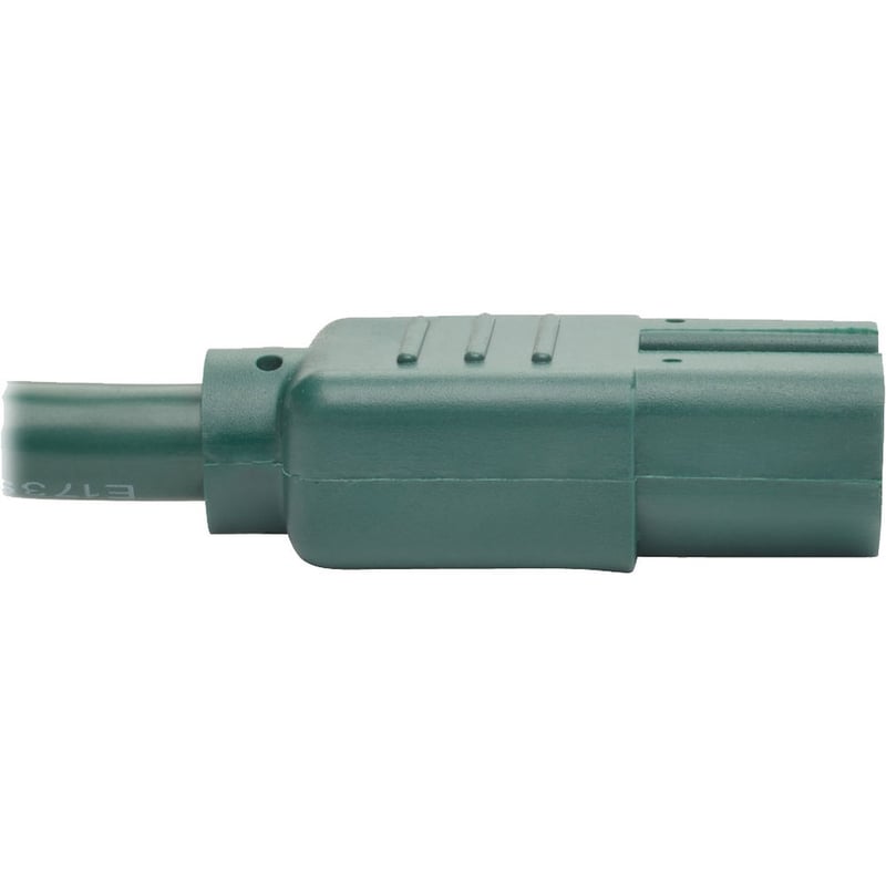 Eaton Tripp Lite Series Power Cord C14 to C15 - Heavy-Duty, 15A, 250V, 14 AWG, 6 ft. (1.83 m), Green - Thumbnail 4