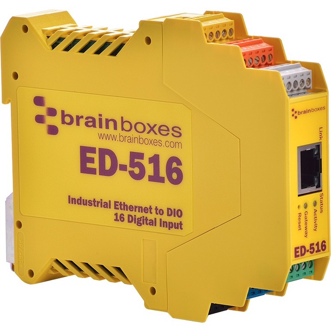 Brainboxes - Ethernet to 16 Digital Inputs + RS485 Gateway - Thumbnail 1