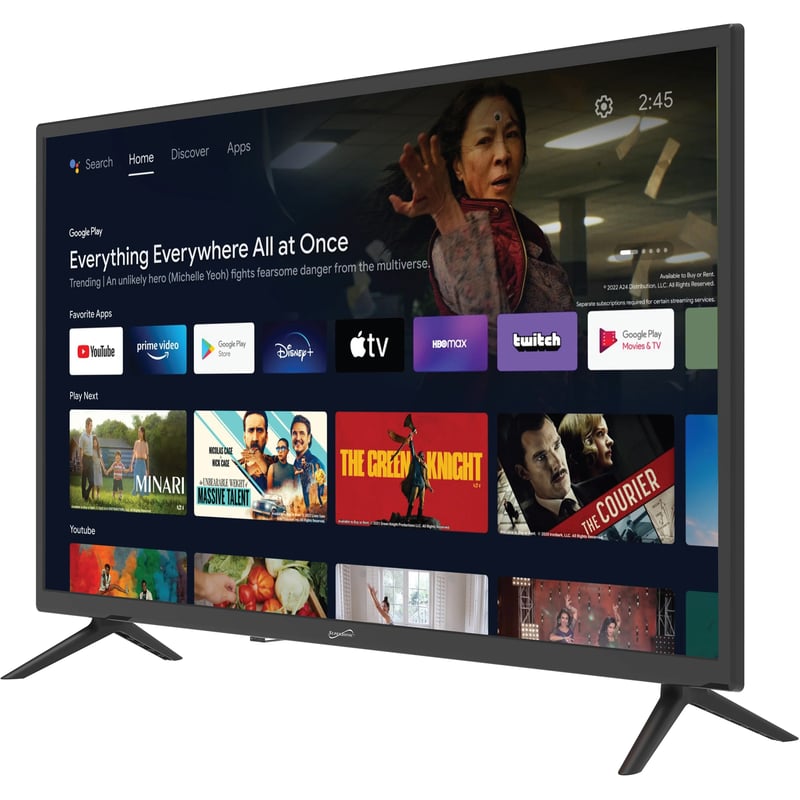 Supersonic SC-3250GTV 32" Smart LED-LCD TV - HDTV - Black - Thumbnail 1