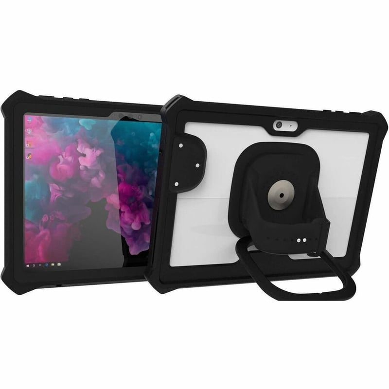 The Joy Factory aXtion Go MP Rugged Carrying Case Microsoft Surface Go, Surface Go 2, Surface Go 3, Surface Go 4 Tablet, Credit Card, Card Reader - Black, Transparent - Thumbnail 2