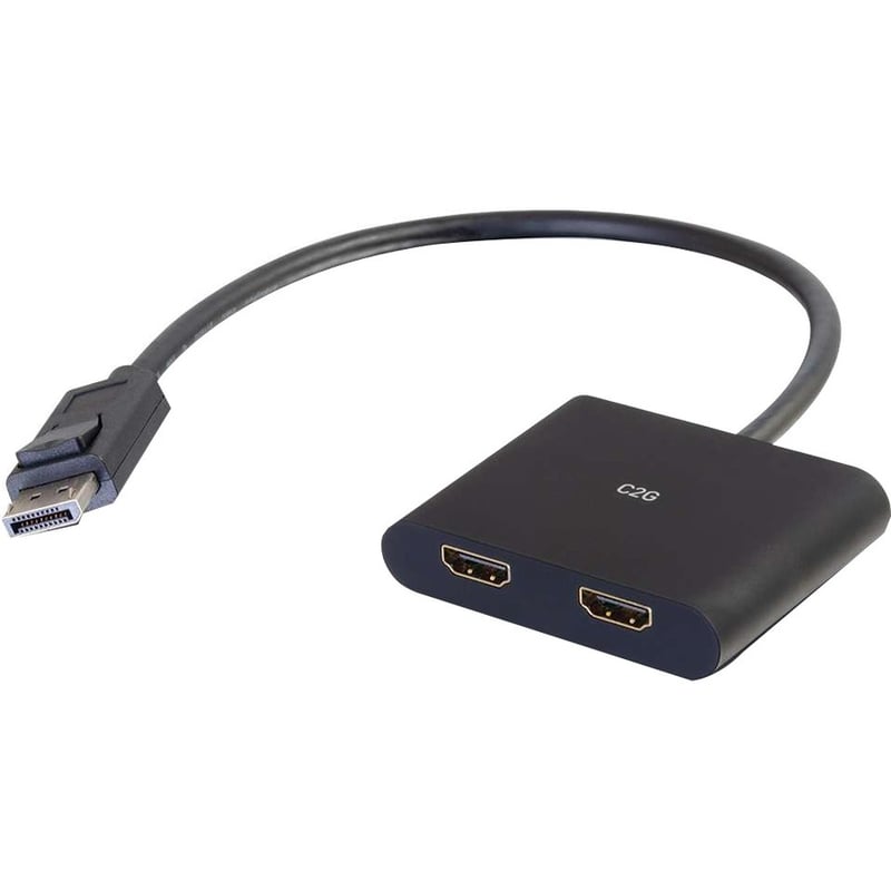 C2G 4K DisplayPort to Dual HDMI MST Hub - DisplayPort 1.2 to HDMI Splitter - M/F - Thumbnail 1