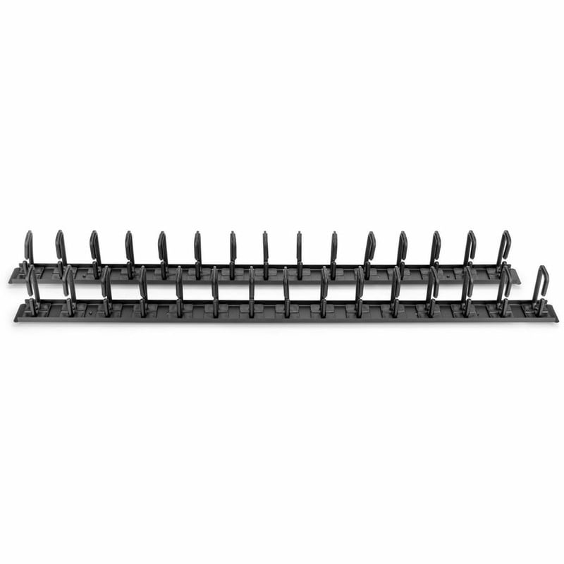 Rocstor Vertical Cable Organizer with D-Ring Hooks - 0U - 6 ft. - Thumbnail 4