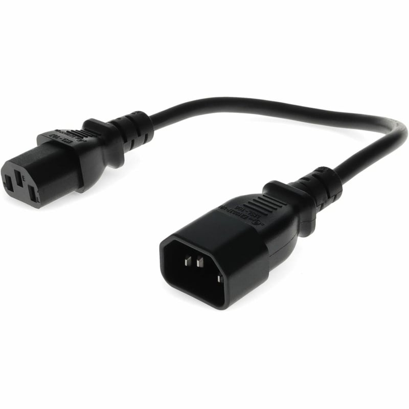 1.5FT C13/C14 PWR CBL 100-250V 10A BK - Thumbnail 1